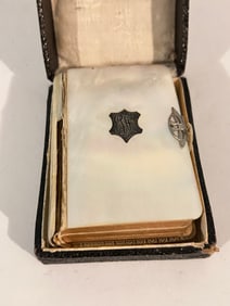 Antique Key of Heaven Catholic Bible Mother of Pearl Cover Pocket Size 1905