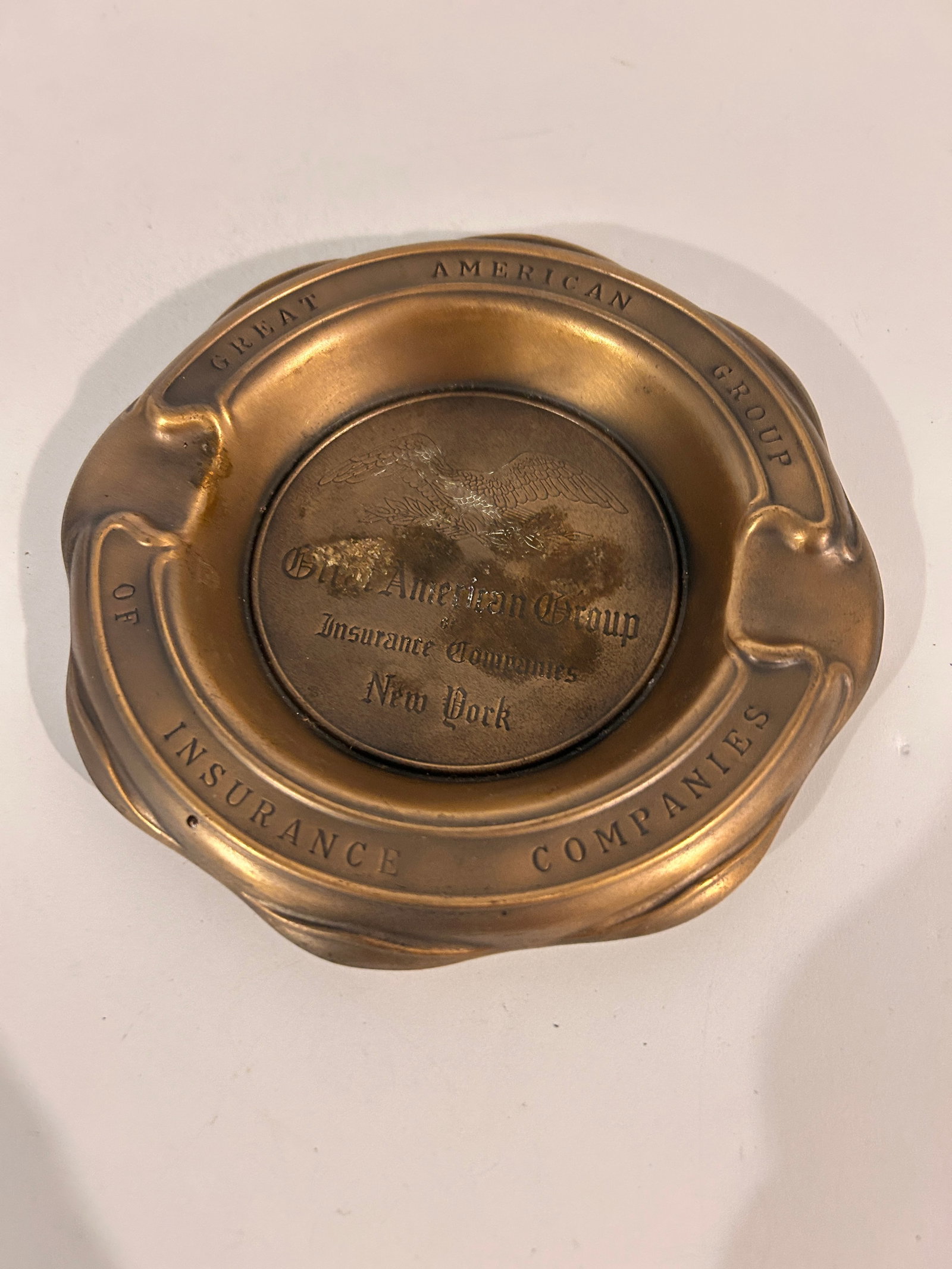 Vintage Great American Group of Insurance Companies Ash Tray: Vintage Great American Group of Insurance Companies Ash Tray Please view all photos as they are part of the description and condition of this Item, Feel free to contact me with questions or picture re