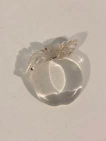 Vintage Clear acrylic apple Brooch