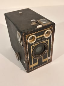 Kodak Brownie Target Six-16 box camera, a vintage camera model produced in the 1940s