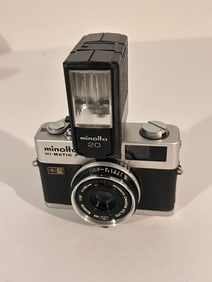VTG Minolta Hi-Matic F Rangefinder 38mm Fim Camera Rokkor Lens