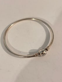 Pandora Ball Bangle Bracelet Sterling Silver 7 1/4?? Authentic