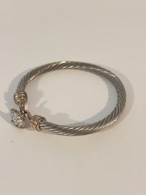 Vintage Cable Twist Bracelet 7"