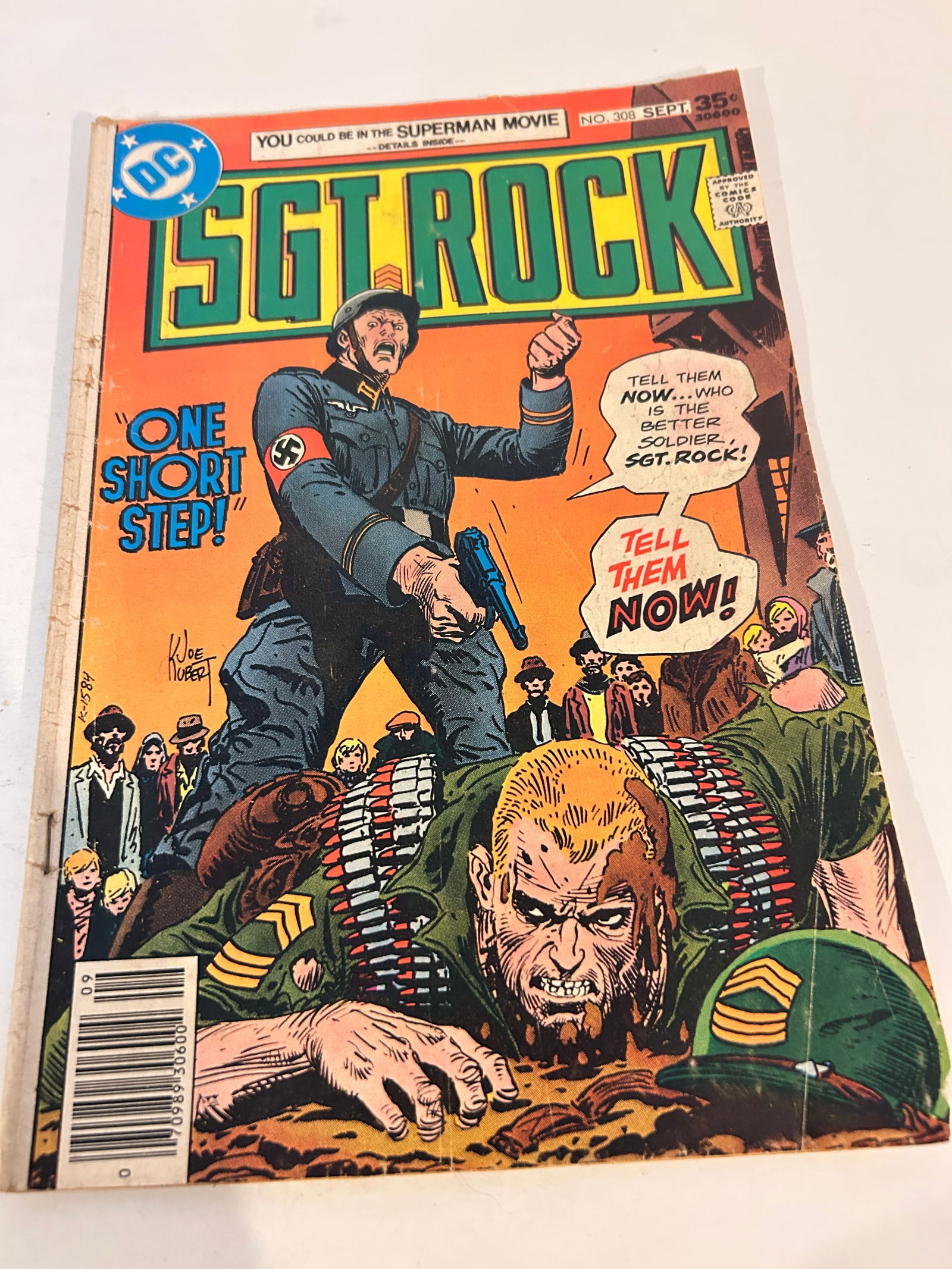 Vintage Comic Book SGT ROCK # 308: Vintage Comic Book SGT ROCK # 308 Please view all photos as they are part of the description and condition of this Item, Feel free to contact me with questions or picture requests! Used Item AS IS