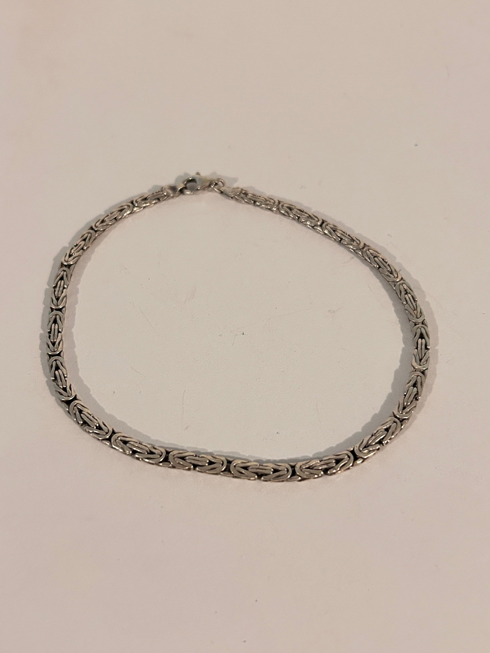 925 Sterling Silver Bali Byzantine Ankle Chain 11": 925 Sterling Silver Bali Byzantine Ankle Chain 11" Please view all photos as they are part of the description and condition of this Item, Feel free to contact me with questions or picture requests! Us