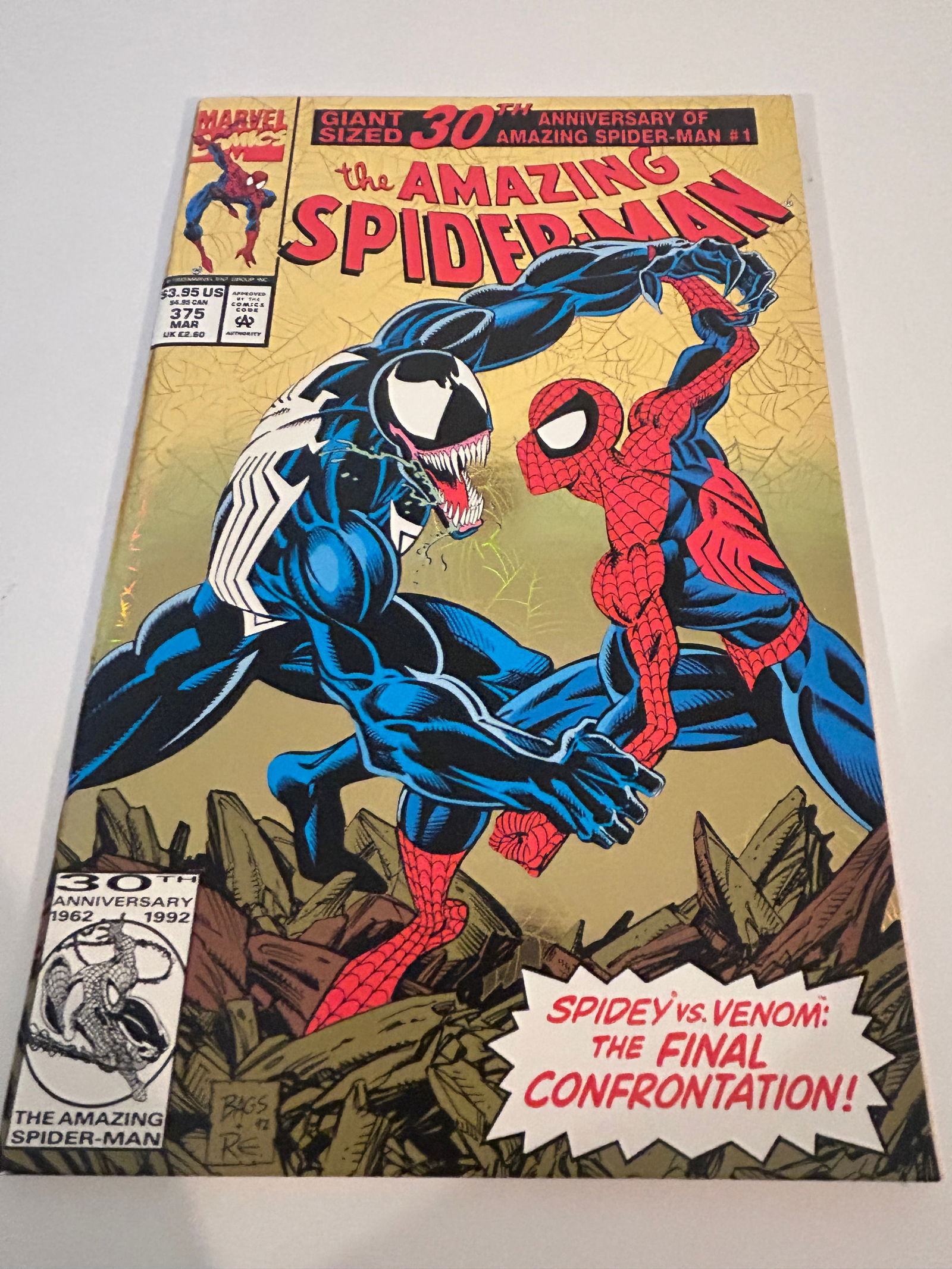 Vintage Comic Book The Amazing Spider-Man Giant Size # 375: Vintage Comic Book The Amazing Spider-Man Giant Size # 375 Please view all photos as they are part of the description and condition of this Item, Feel free to contact me with questions or picture requ