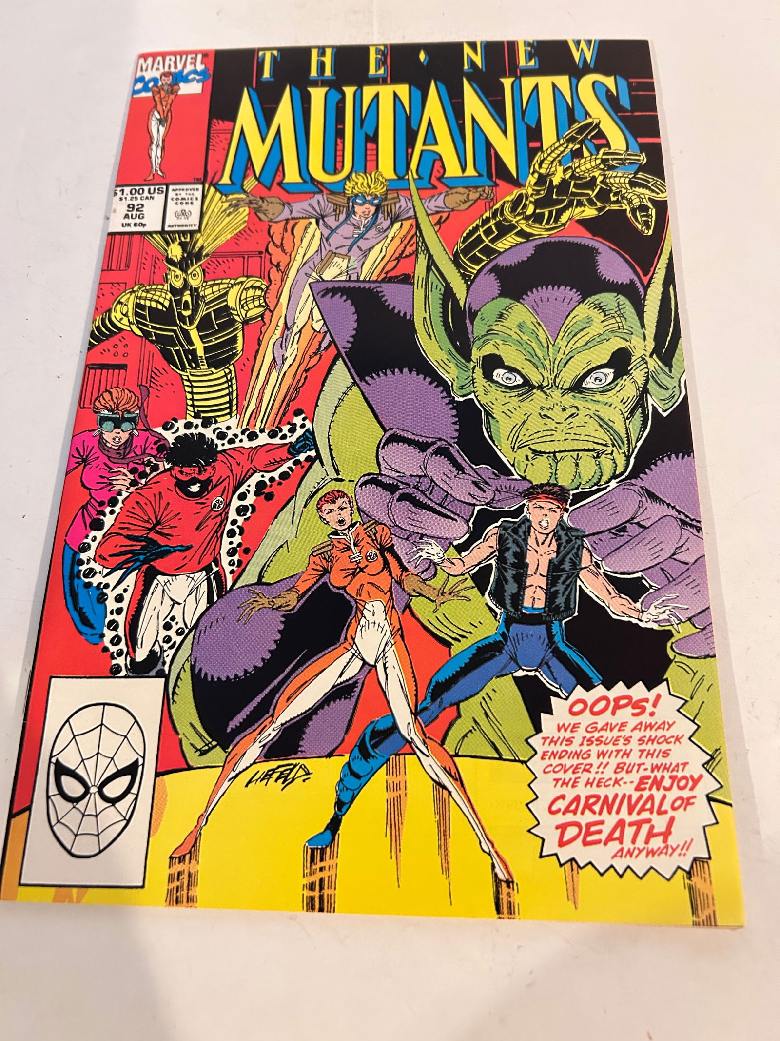 Vintage Comic Book The New Mutants # 92: Vintage Comic Book The New Mutants # 92 Please view all photos as they are part of the description and condition of this Item, Feel free to contact me with questions or picture requests! Used Item AS