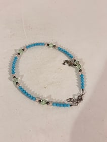 Vintage Sterling Silver Swarovski Bracelet 9"