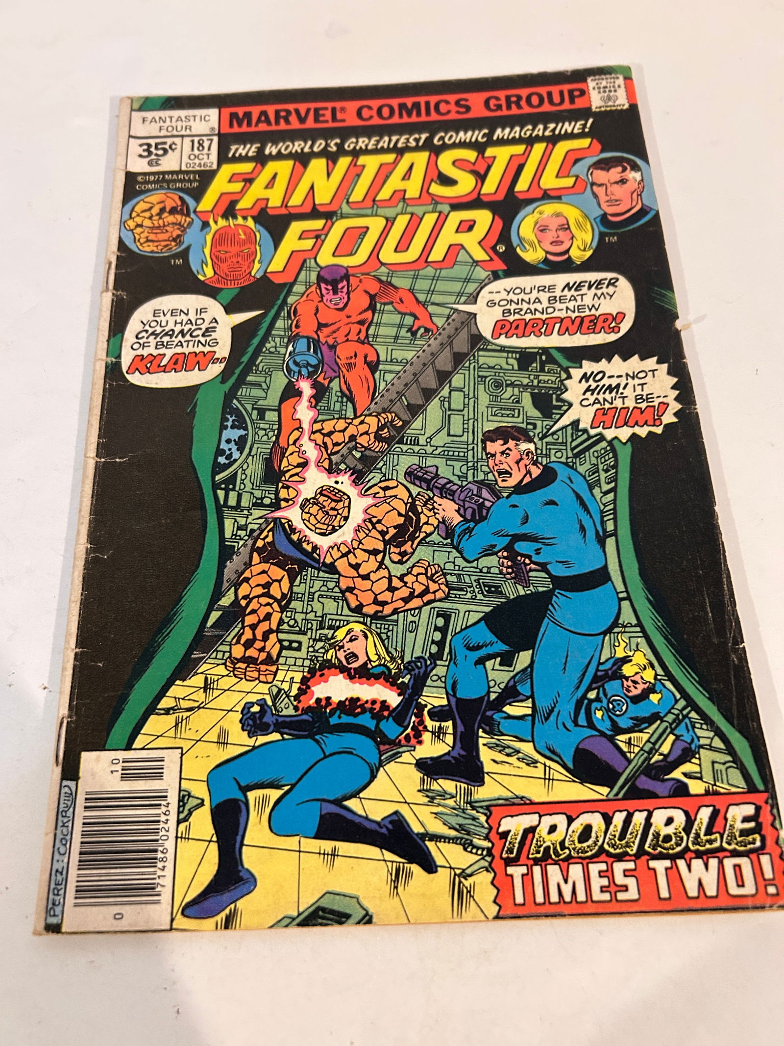 Vintage Comic Book Fantastic Four # 187: Vintage Comic Book Fantastic Four # 187 Please view all photos as they are part of the description and condition of this Item, Feel free to contact me with questions or picture requests! Used Item AS