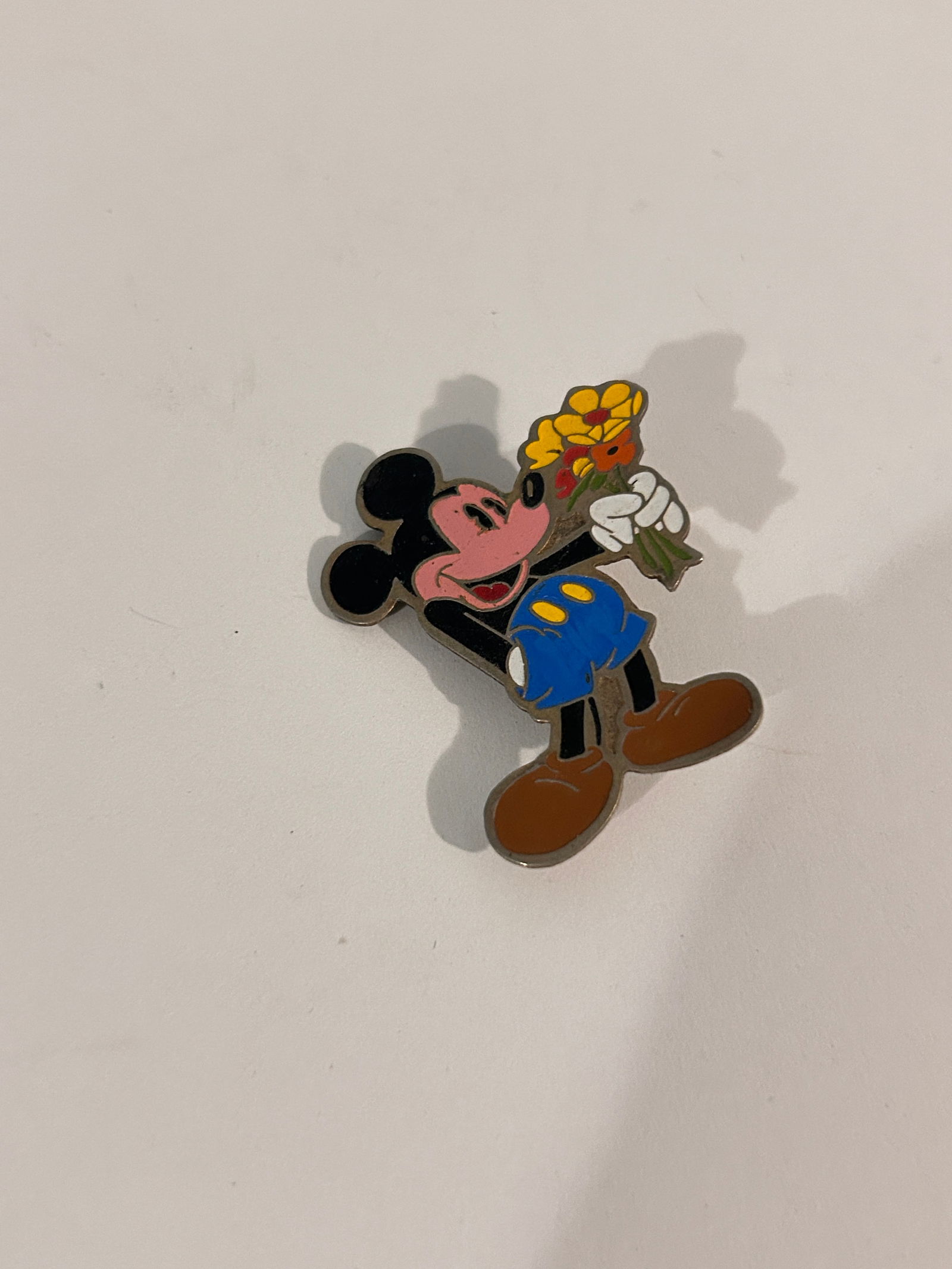Vintage Gold tone Mickey Mouse Brooch (1 of 4)