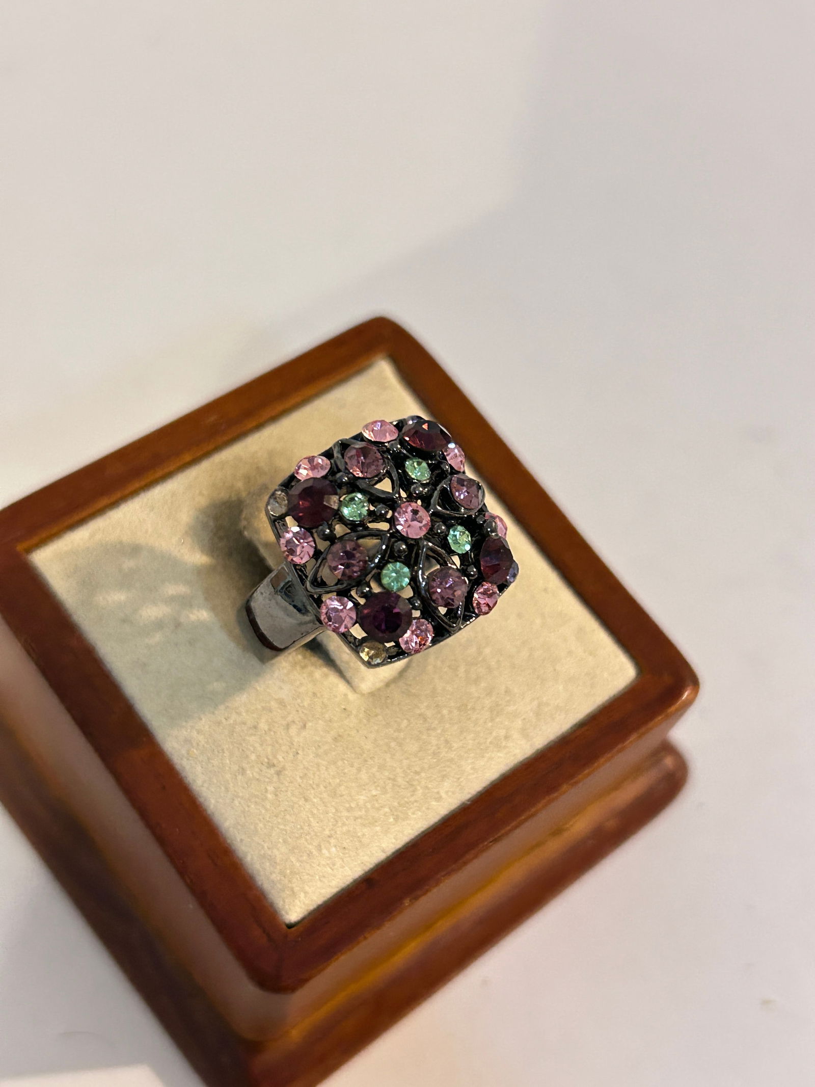 Vintage Colorful rhinestone Custom Ring 8 (1 of 5)