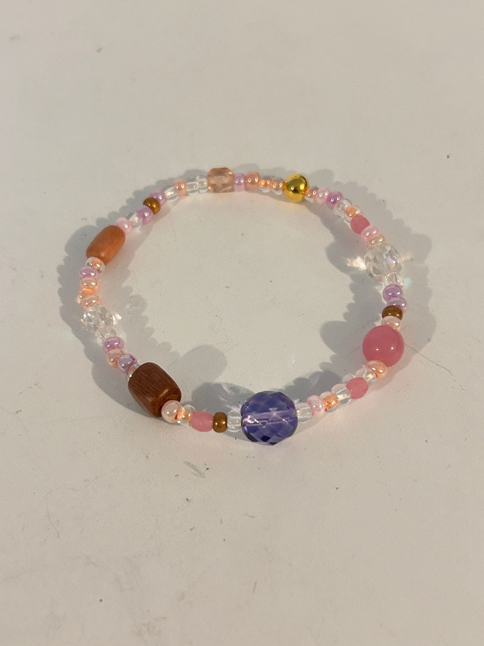 Joan Rivers Pink Multi Bead Stretch Bracelet (1 of 4)