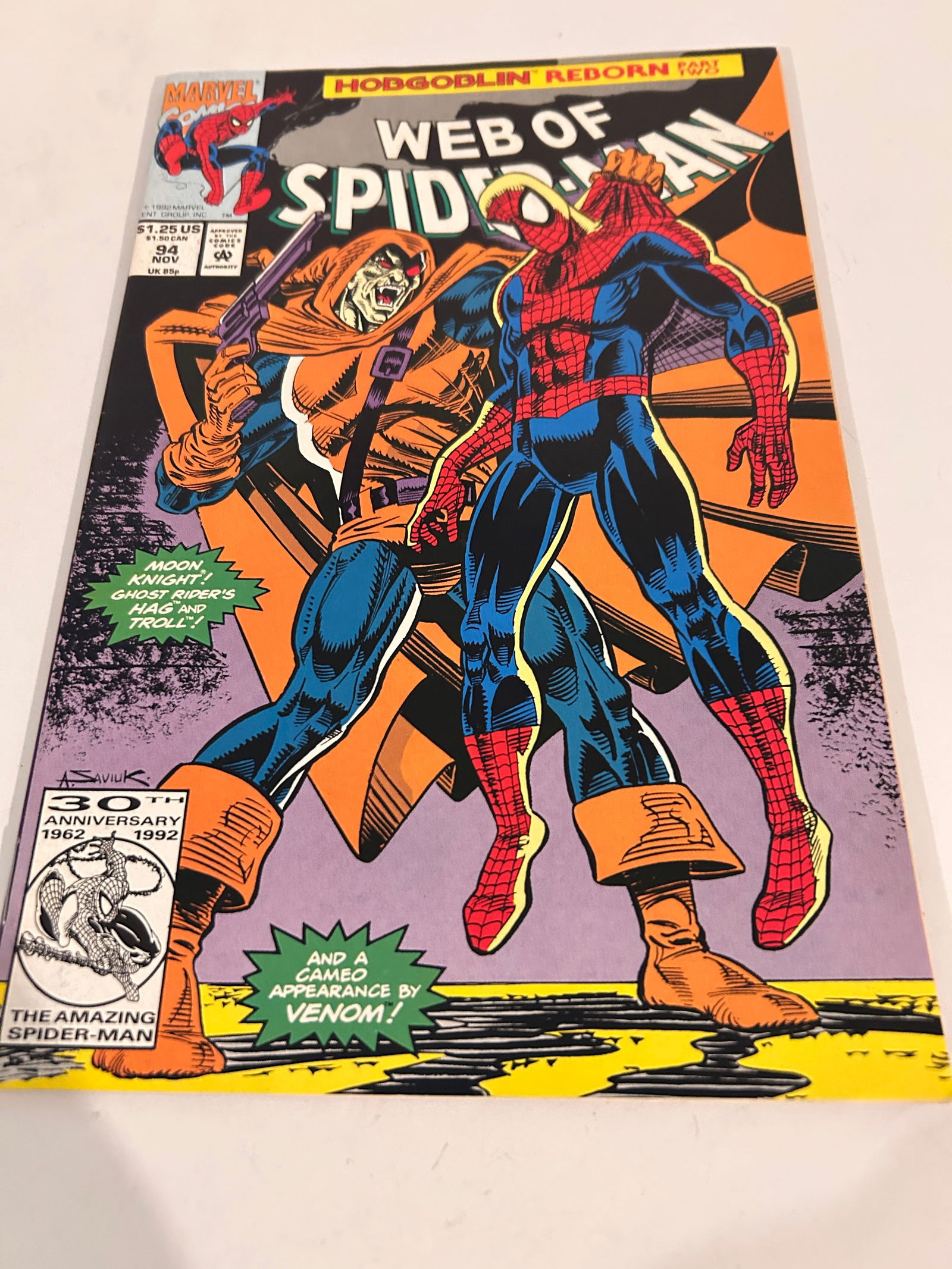 Vintage Comic Book Web of Spider-Man # 94: Vintage Comic Book Web of Spider-Man # 94 Please view all photos as they are part of the description and condition of this Item, Feel free to contact me with questions or picture requests! Used Item A