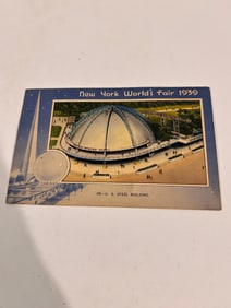 Vintage 1939 New York Worlds Fair post card