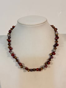 Vintage Swarovski Crystal pearl Necklace 17"