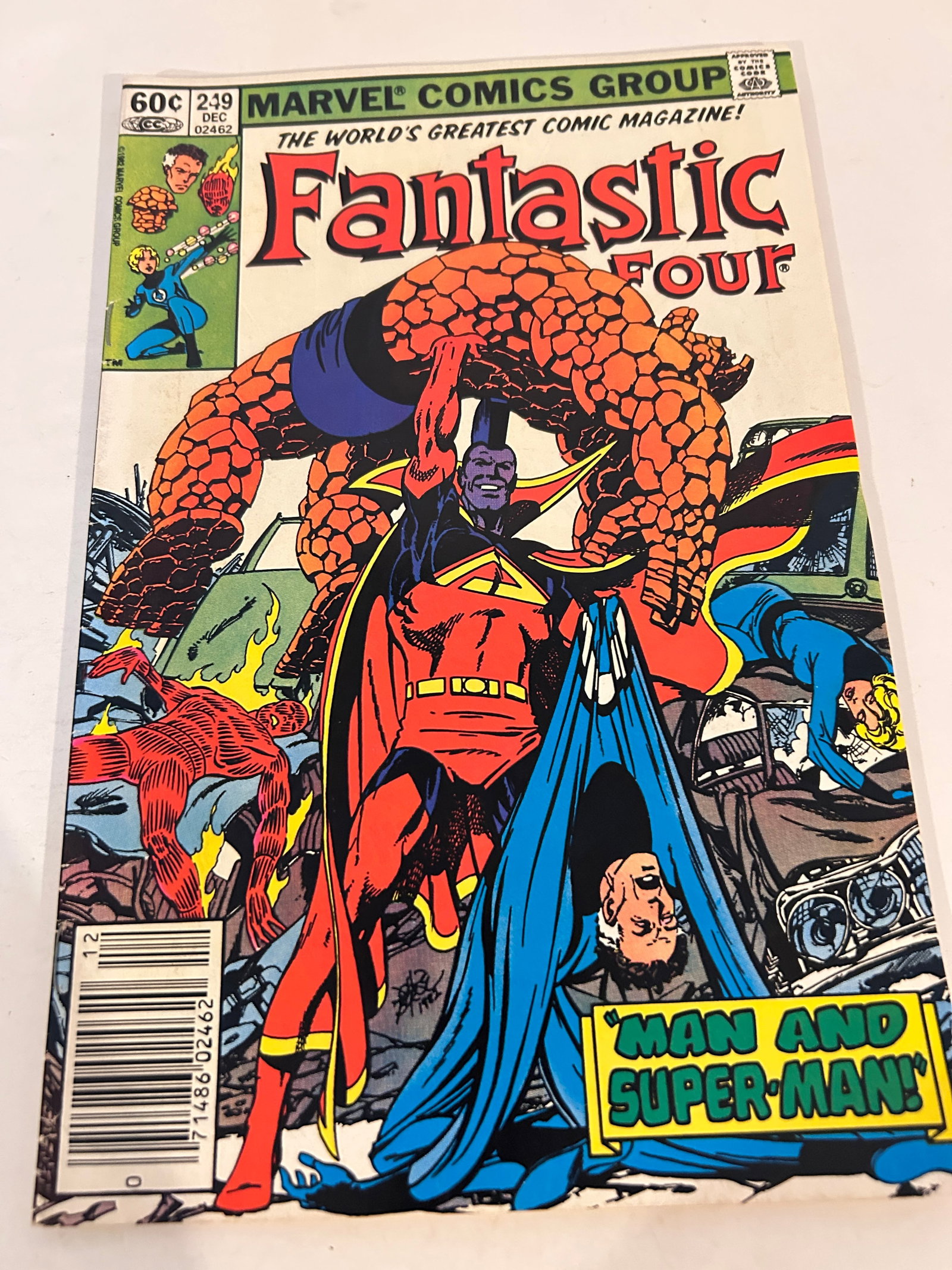 Vintage Comic Book Fantastic Four # 249 news stand: Vintage Comic Book Fantastic Four # 249 news stand Please view all photos as they are part of the description and condition of this Item, Feel free to contact me with questions or picture requests! Us