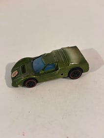 Hot Wheels Redline 1970 Angeleno M-70 Sizzlers Olive Made In Mexico missing spoiler