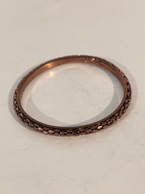 Vintage Graziano copper tone Bracelet Sz 7"