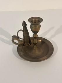 Andrea By Sadak BRASS Candle Holder Candlestick with put out