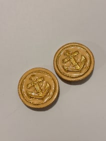 Vintage Earrings Clip On Dauplaise Ankor Goldtone