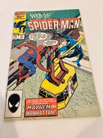 Vintage Comic Book Web of Spider-man # 21