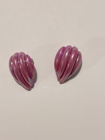 Vintage pink Acrylic Fashion Earrings