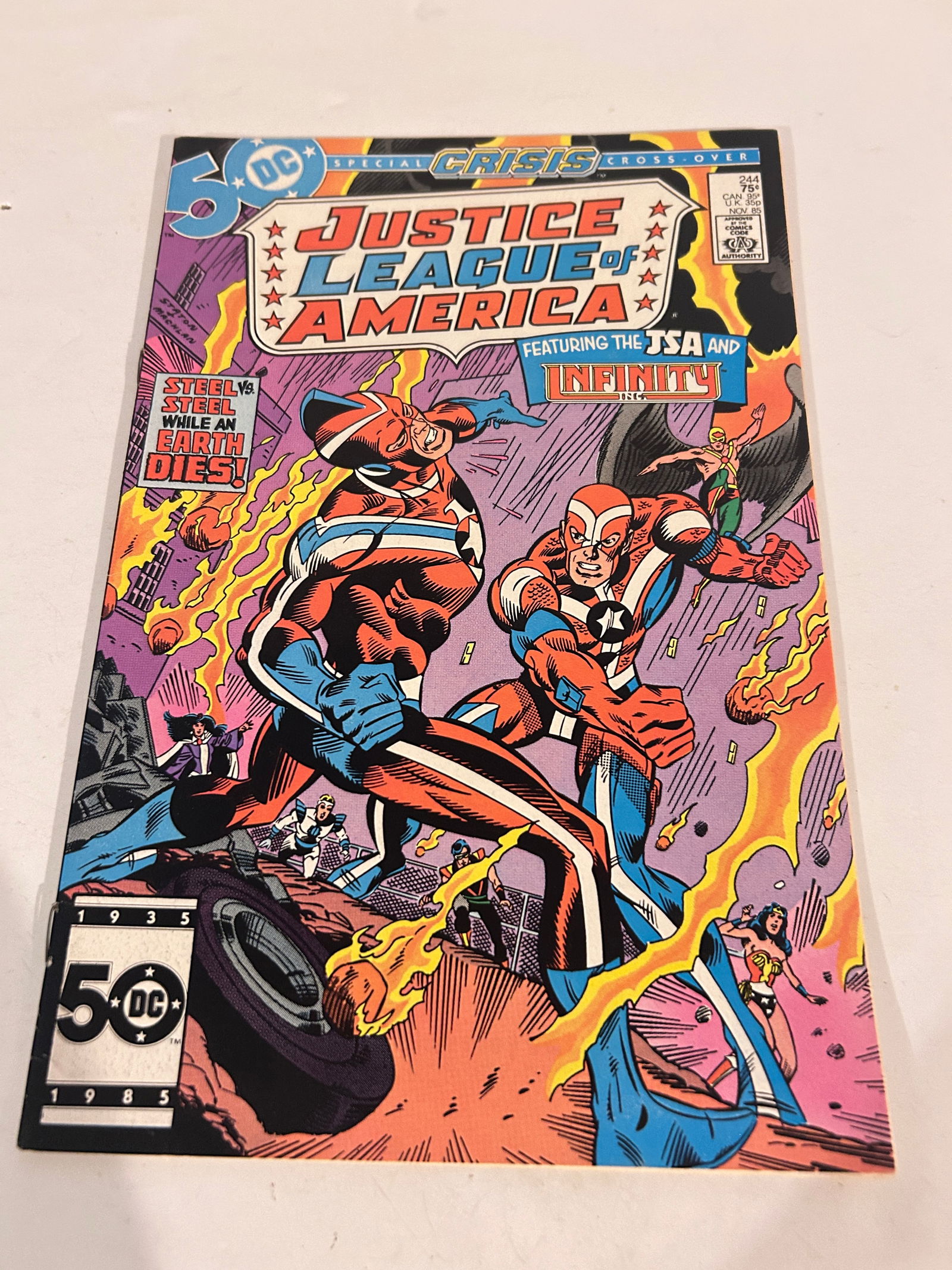 Vintage Comic Book Justice League of America # 244: Vintage Comic Book Justice League of America # 244 Please view all photos as they are part of the description and condition of this Item, Feel free to contact me with questions or picture requests! Us