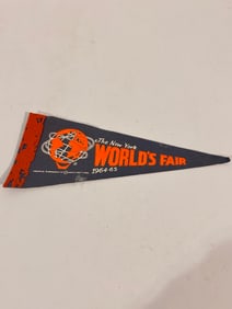 Vintage Worlds Fair 1964-65 worlds fair pennant