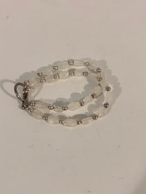 Vintage gem stone Bracelet 7"
