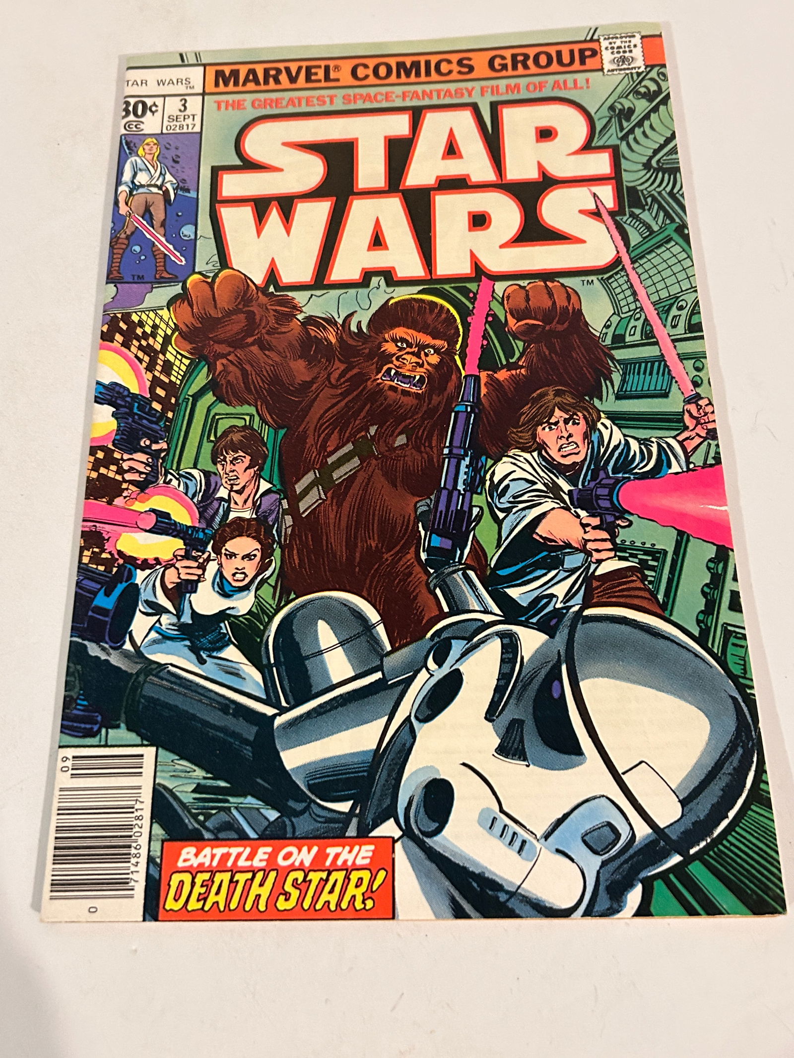 Vintage Comic Star Wars # 3 Marvel, 1977 Newsstand edition (1 of 4)