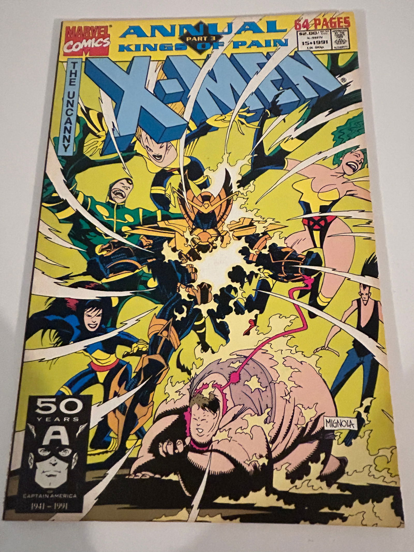 Vintage Comic Book X-Men Annual # 15: Vintage Comic Book X-Men Annual # 15 Please view all photos as they are part of the description and condition of this Item, Feel free to contact me with questions or picture requests! Used Item AS IS