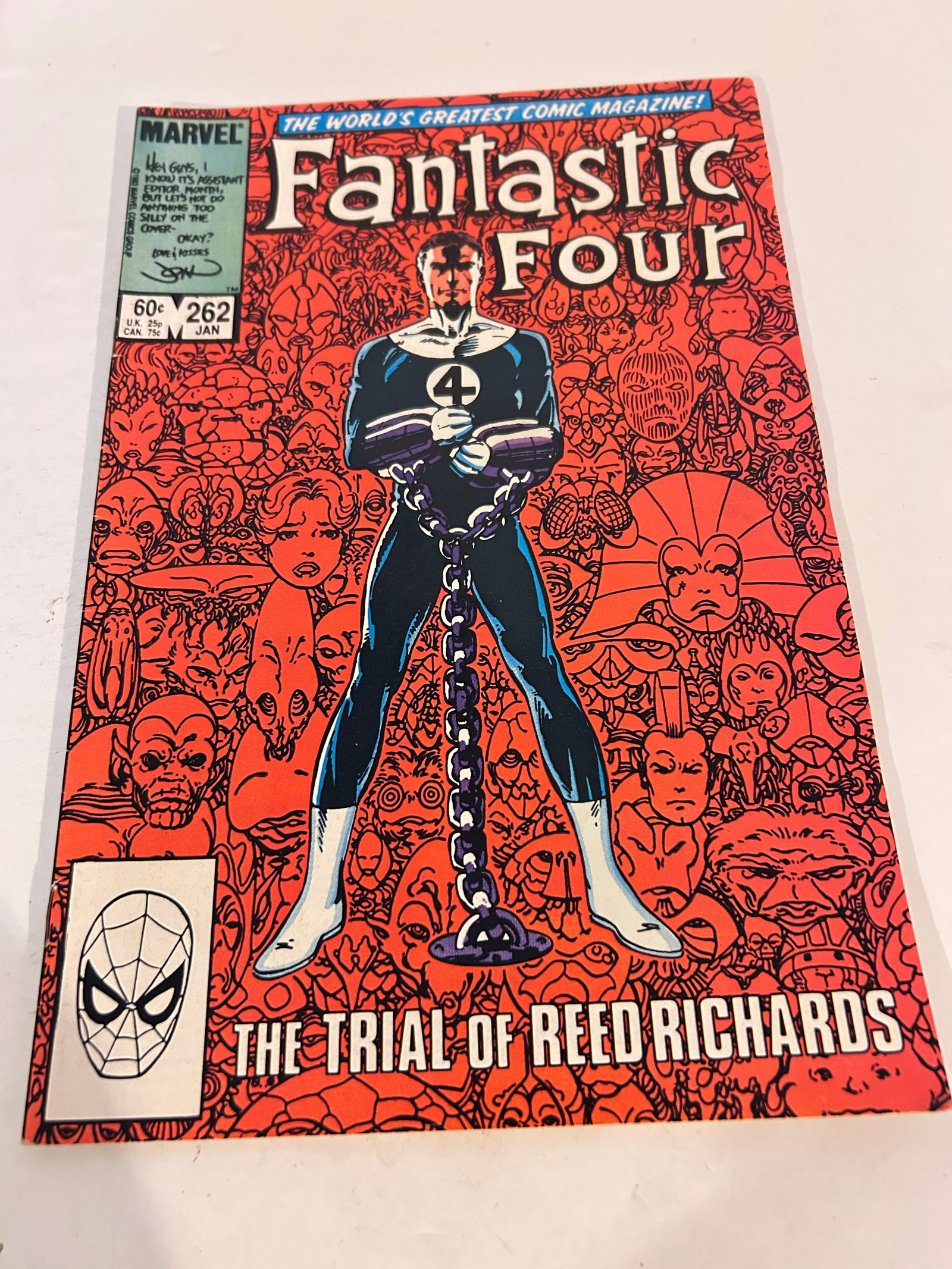 Vintage Comic Book Fantastic Four # 262: Vintage Comic Book Fantastic Four # 262 Please view all photos as they are part of the description and condition of this Item, Feel free to contact me with questions or picture requests! Used Item AS 