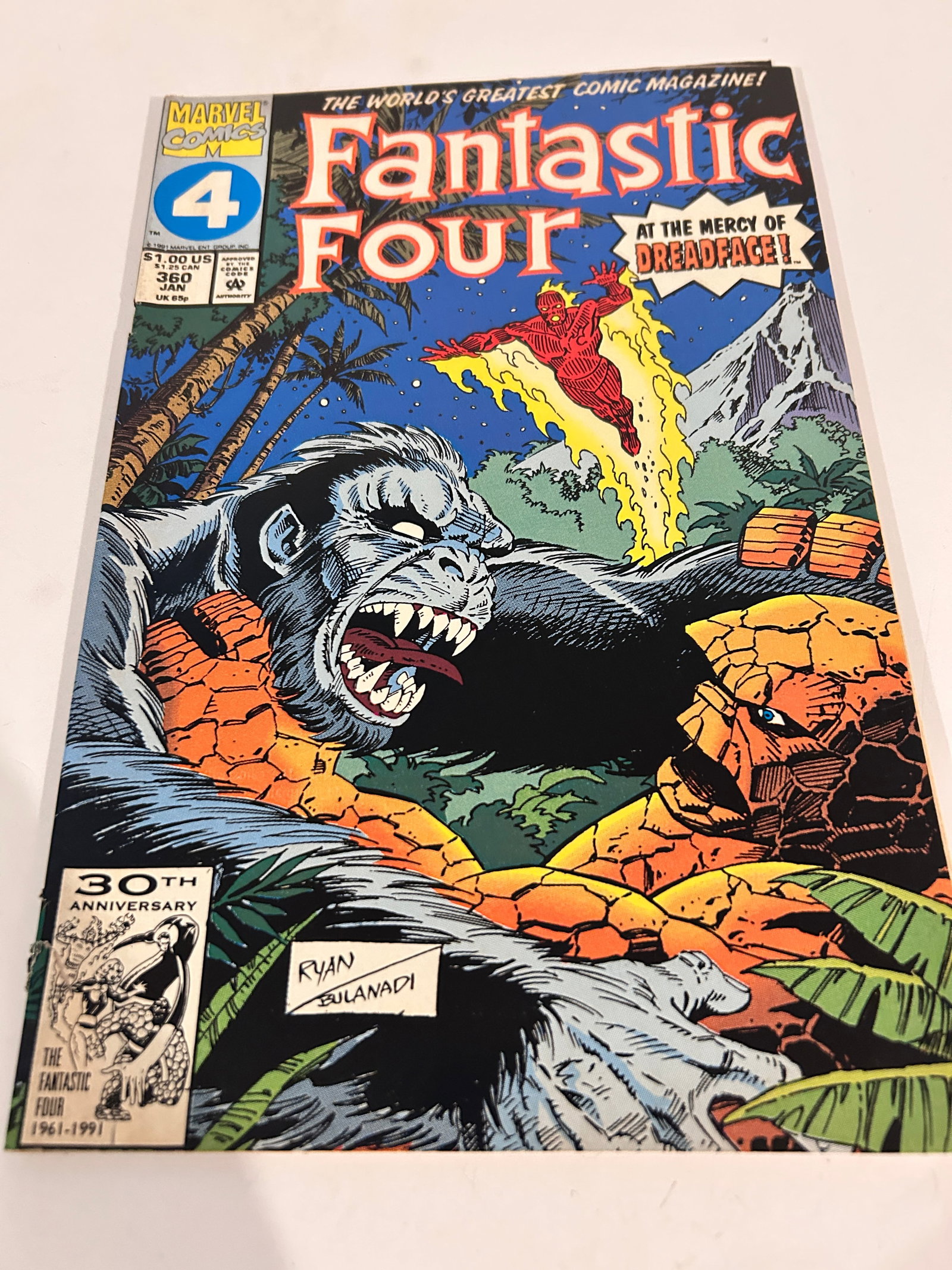 Vintage Comic Book Fantastic Four # 360: Vintage Comic Book Fantastic Four # 360 Please view all photos as they are part of the description and condition of this Item, Feel free to contact me with questions or picture requests! Used Item AS 