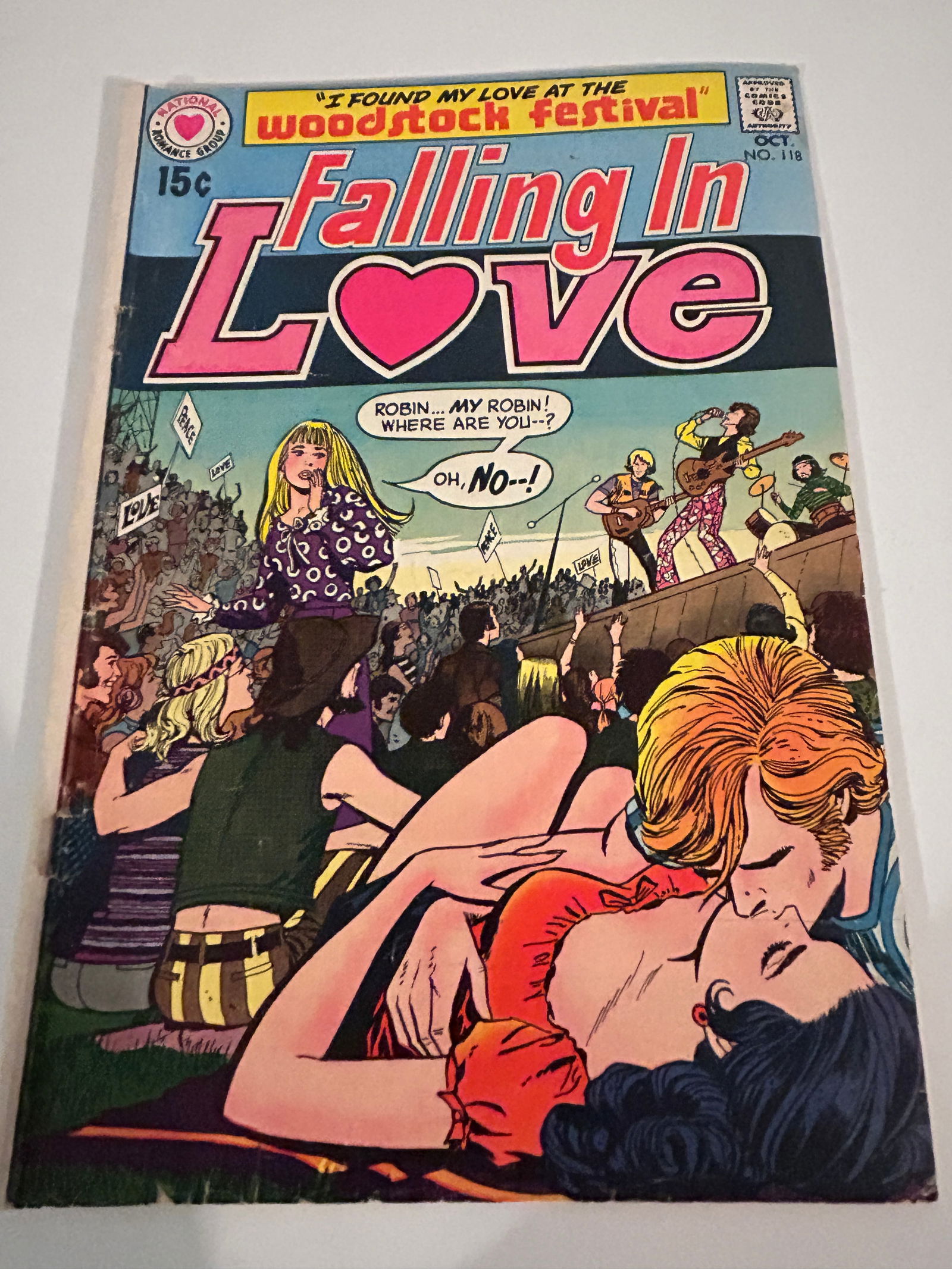 Vintage Comic Book Falling in Love # 118 (1 of 3)