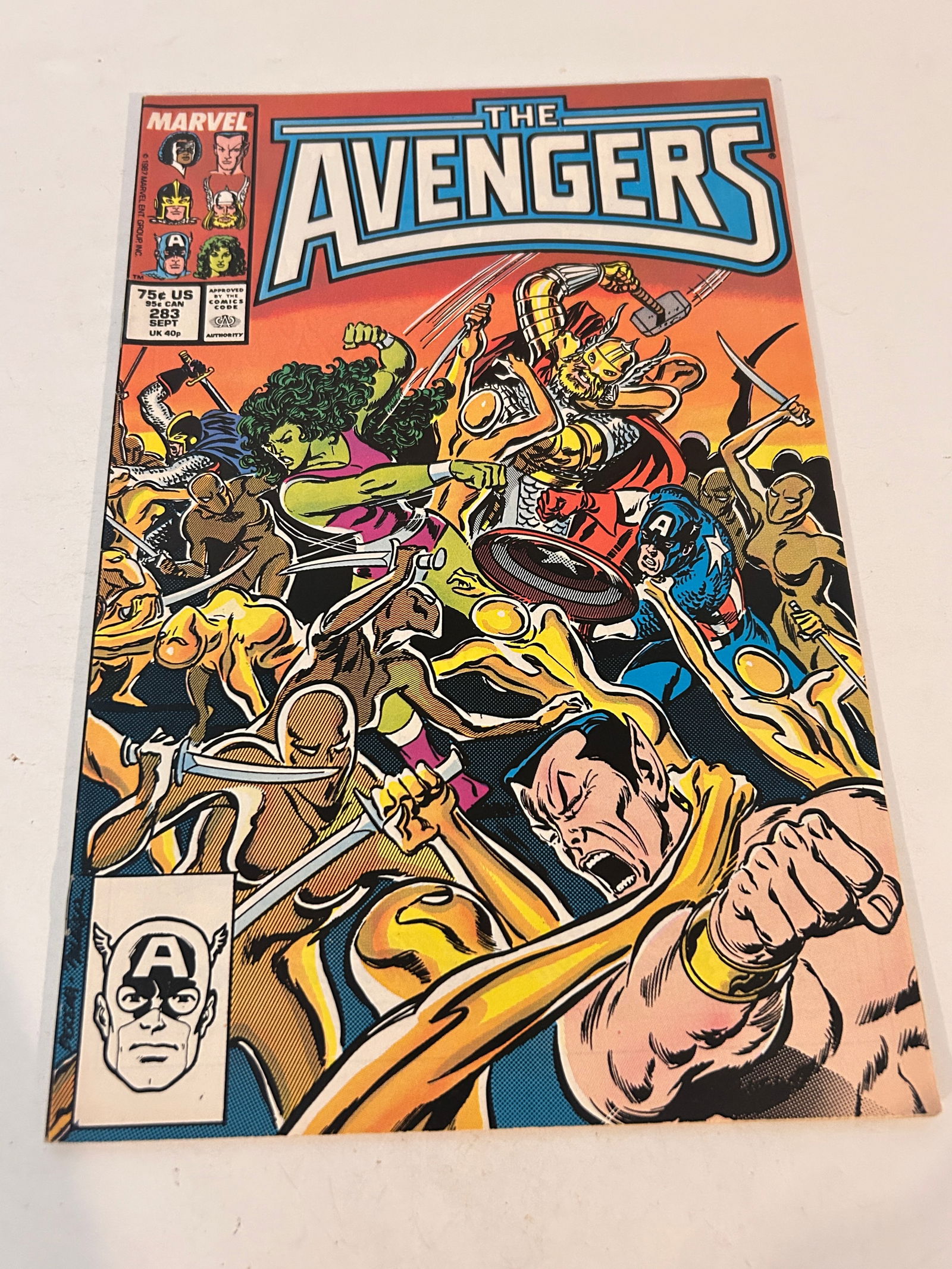 Vintage Comic Book The Avengers # 283 (1 of 2)