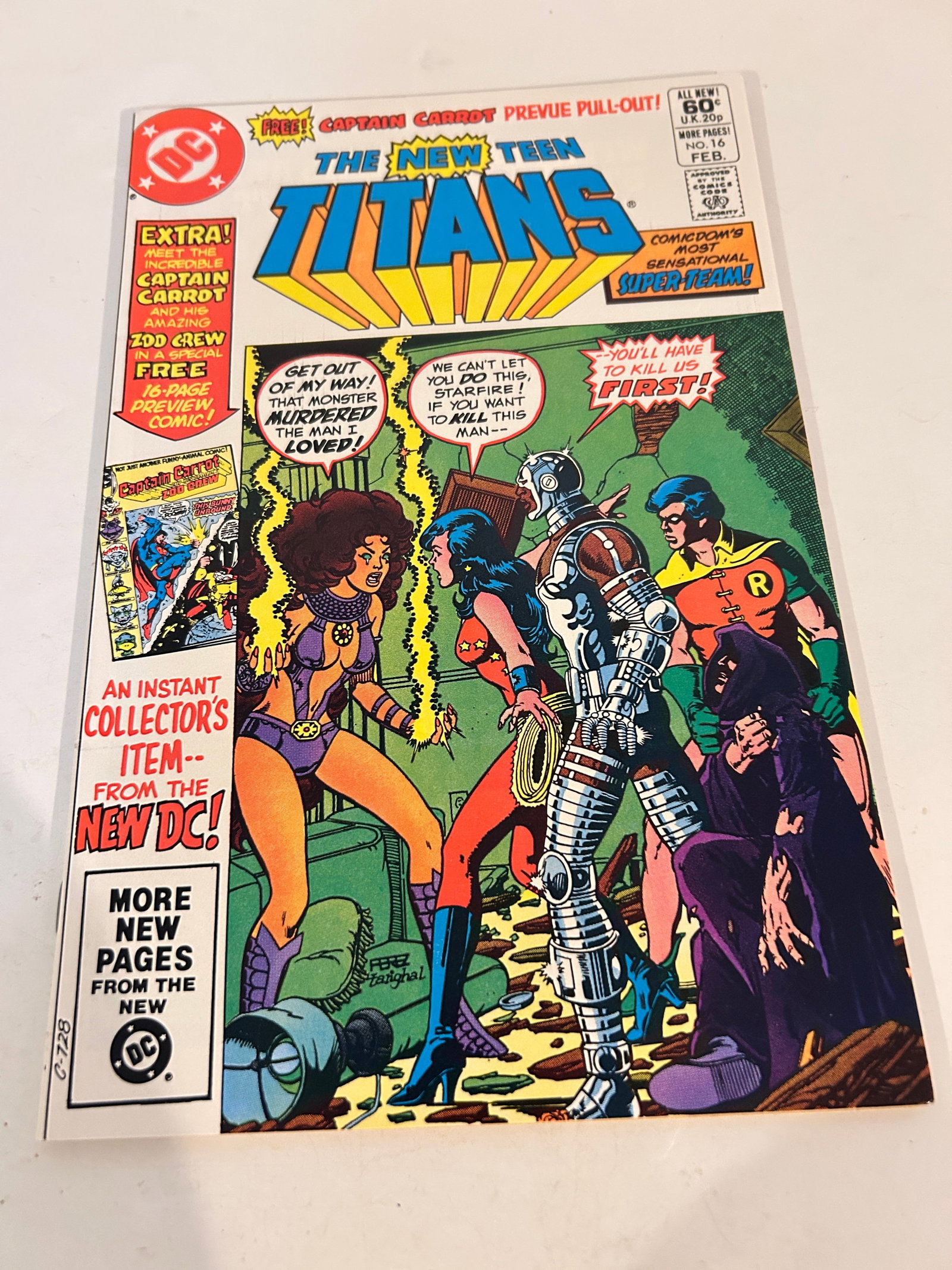 Vintage Comic Book The New Teen Titans # 16: Vintage Comic Book The New Teen Titans # 16 Please view all photos as they are part of the description and condition of this Item, Feel free to contact me with questions or picture requests! Used Item