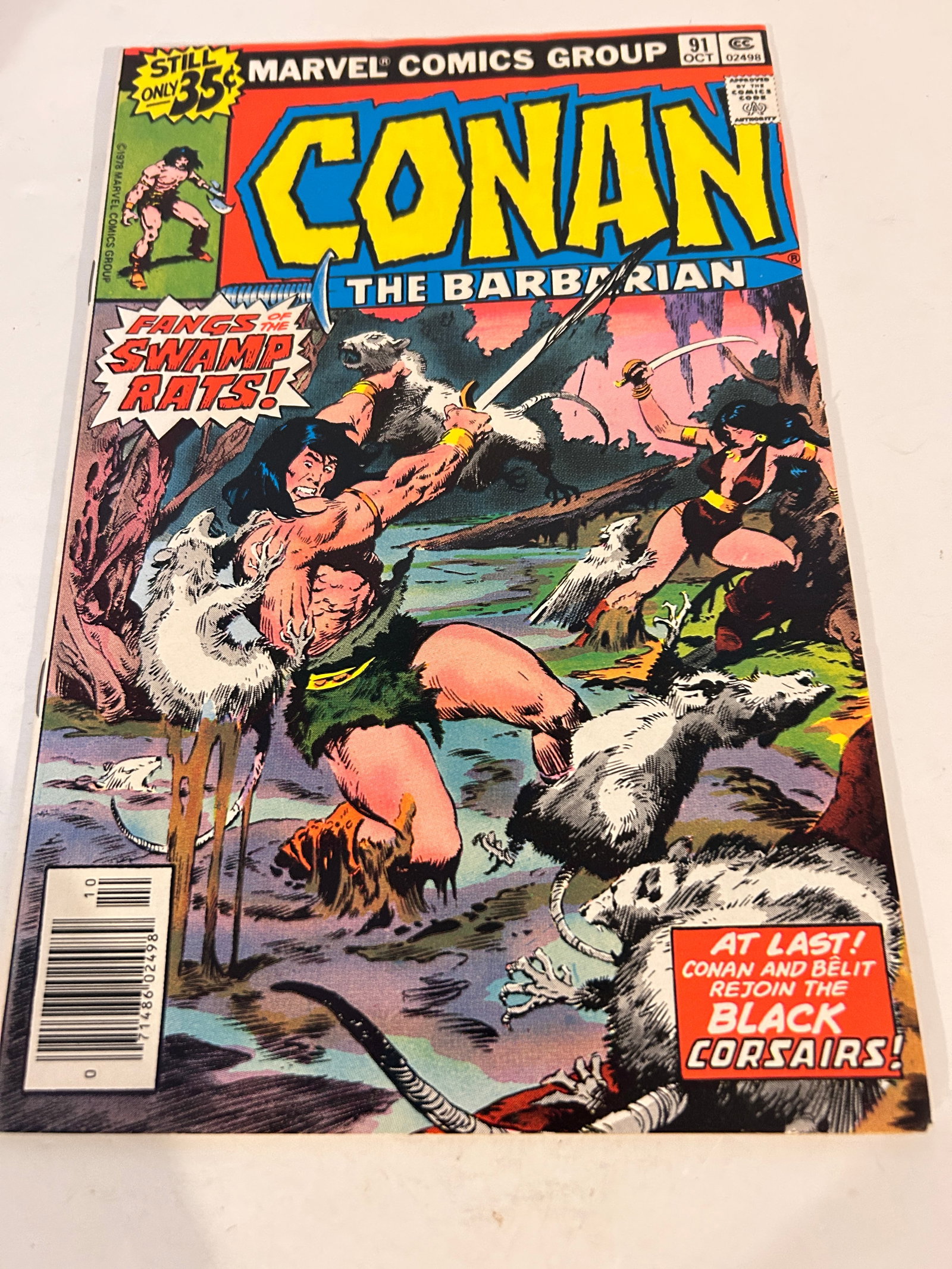 Vintage Comic Book Conan The Barbarian # 91: Vintage Comic Book Conan The Barbarian # 91 Please view all photos as they are part of the description and condition of this Item, Feel free to contact me with questions or picture requests! Used Item