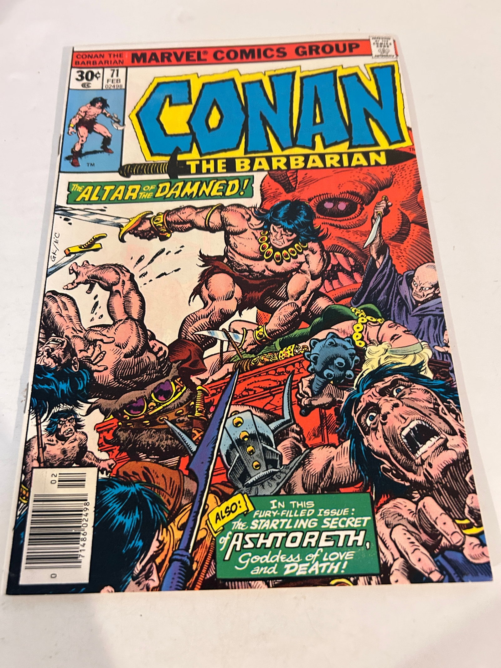 Vintage Comic Book Conan The Barbarian # 71: Vintage Comic Book Conan The Barbarian # 71 Please view all photos as they are part of the description and condition of this Item, Feel free to contact me with questions or picture requests! Used Item