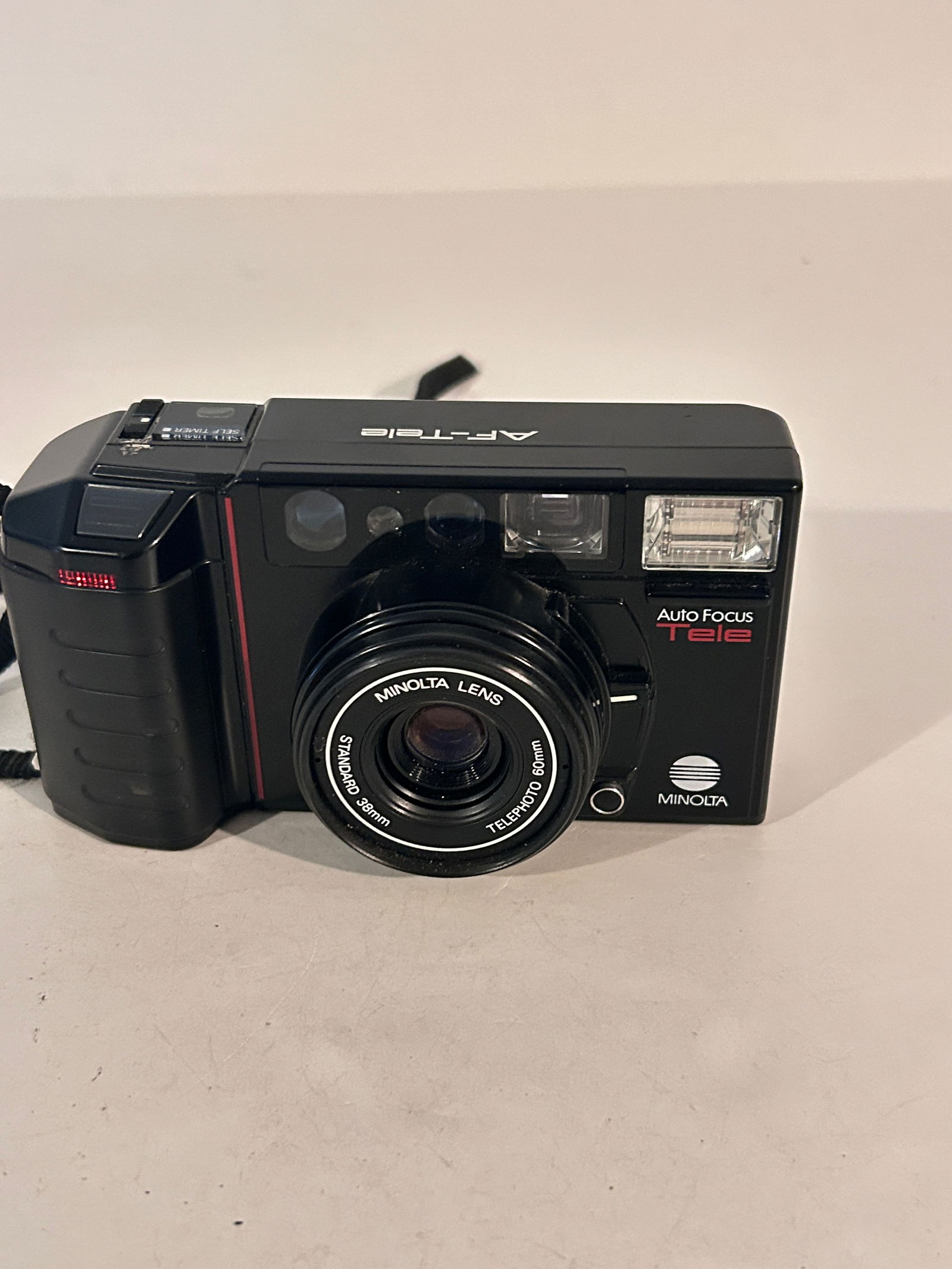 Minolta AF-Tele Film Camera Auto Focus 38-60mm 35mm Film Camera From Japan Working (1 of 6)