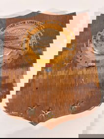 Vintage United Airlines 100,000 Mile Club 1956 Plaque