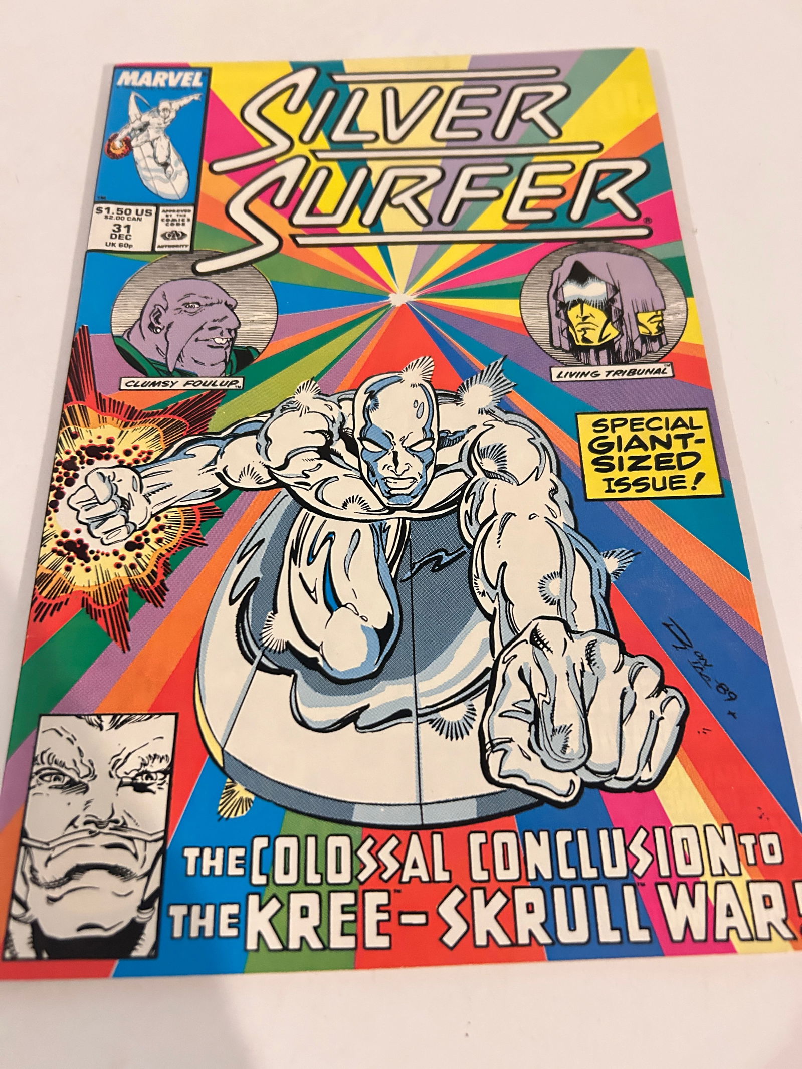 Vintage Comic Book Silver Surfer # 31 (1 of 3)