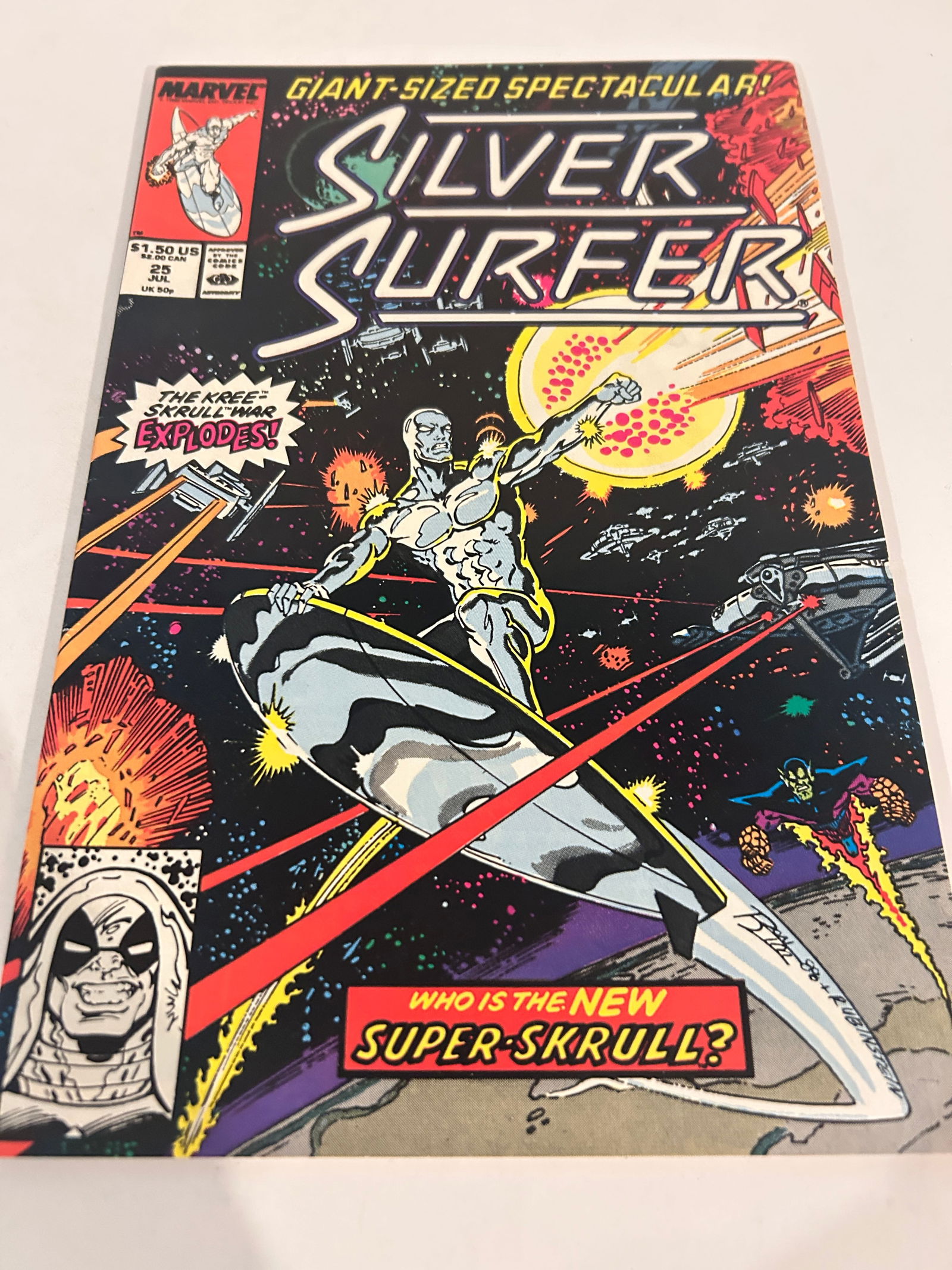 Vintage Comic Book Silver Surfer # 25 (1 of 3)