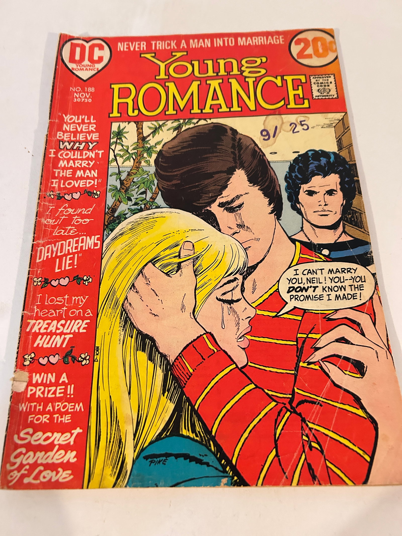 Vintage Comic Book Young Romance # 188: Vintage Comic Book Young Romance # 188 Please view all photos as they are part of the description and condition of this Item, Feel free to contact me with questions or picture requests! Used Item AS I