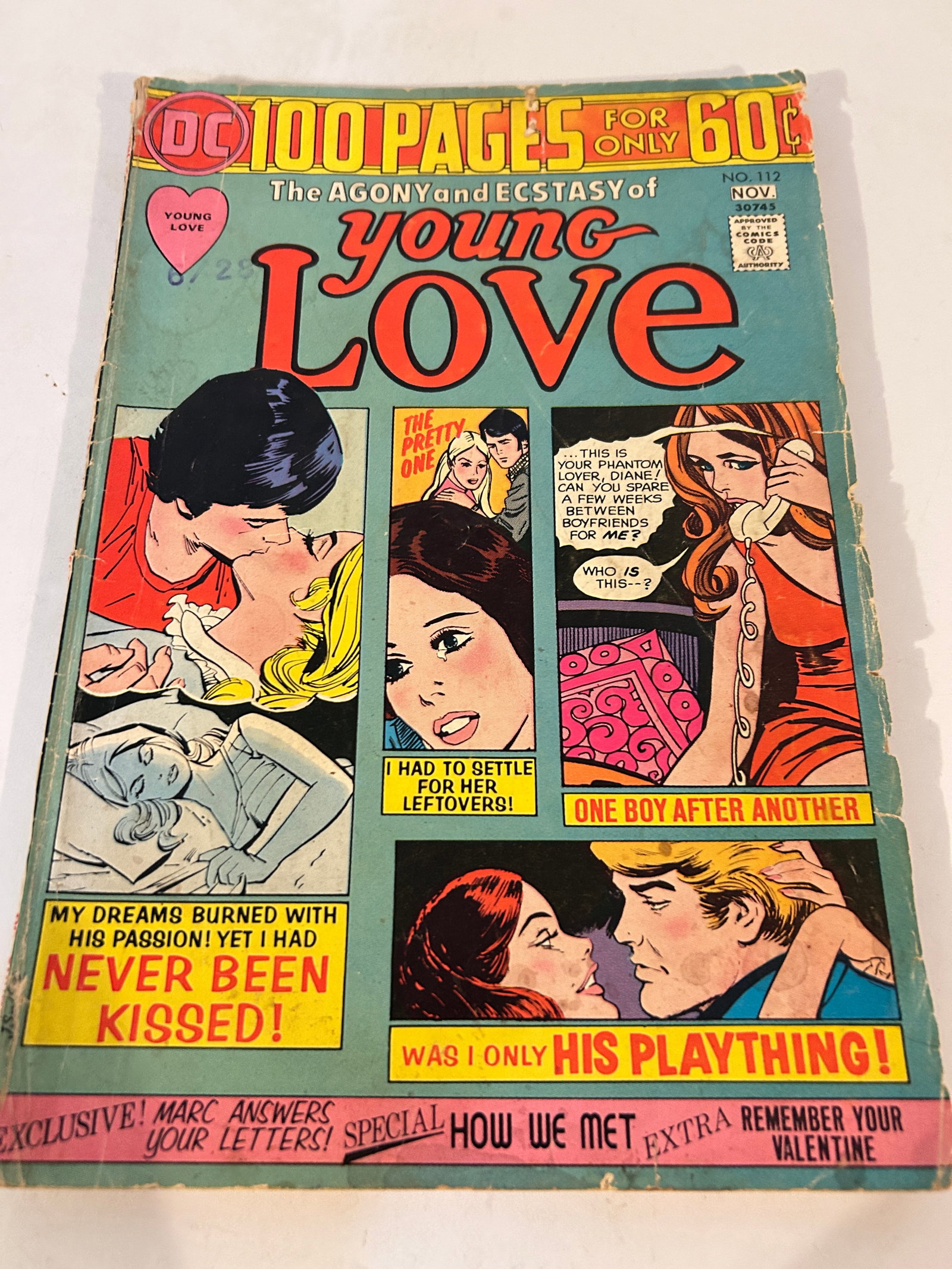 Vintage Comic Book Young Love #112: Vintage Comic Book Young Love #112 Please view all photos as they are part of the description and condition of this Item, Feel free to contact me with questions or picture requests! Used Item AS IS