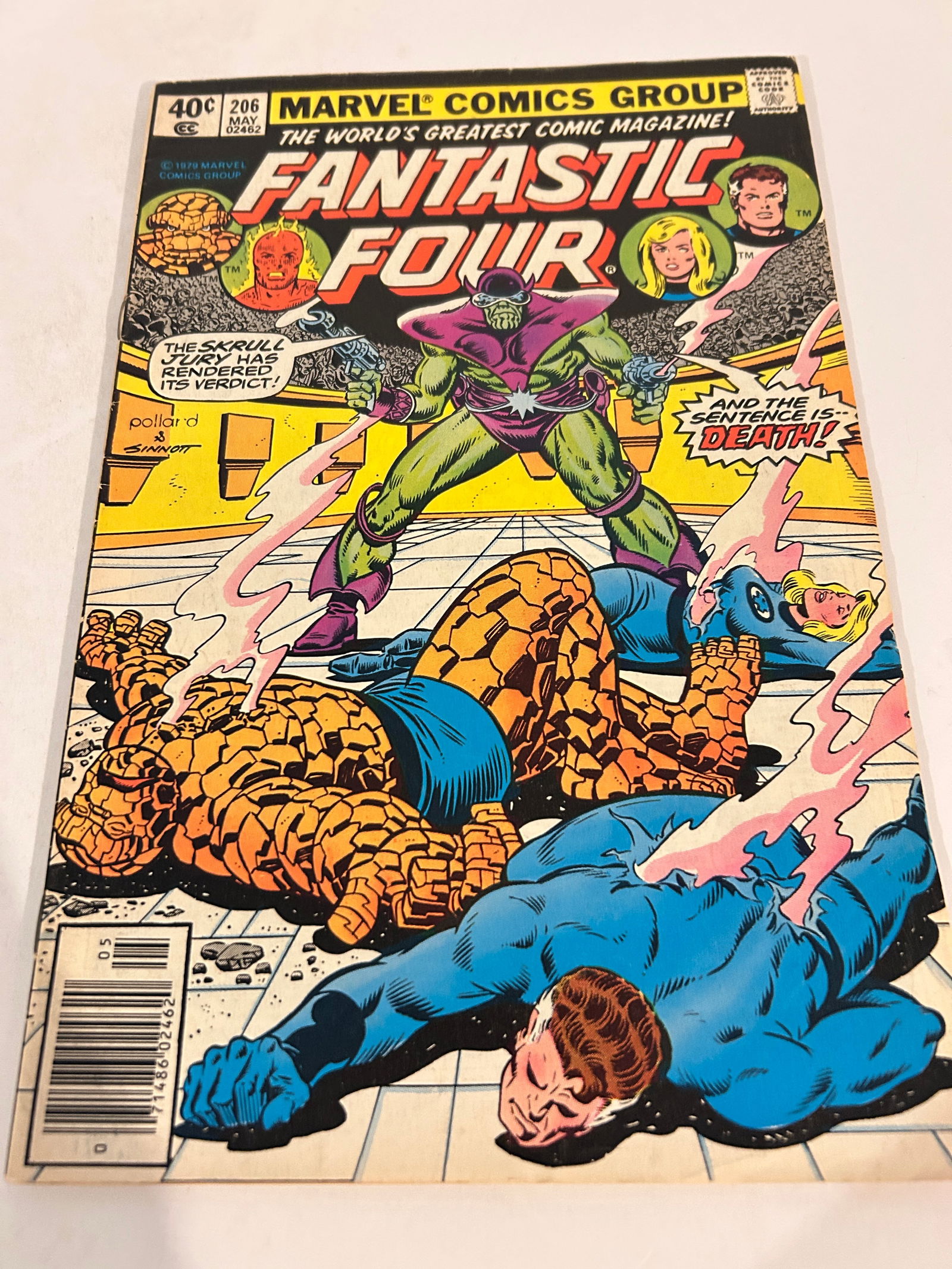 Vintage Comic Book Fantastic Four # 206 (1 of 3)