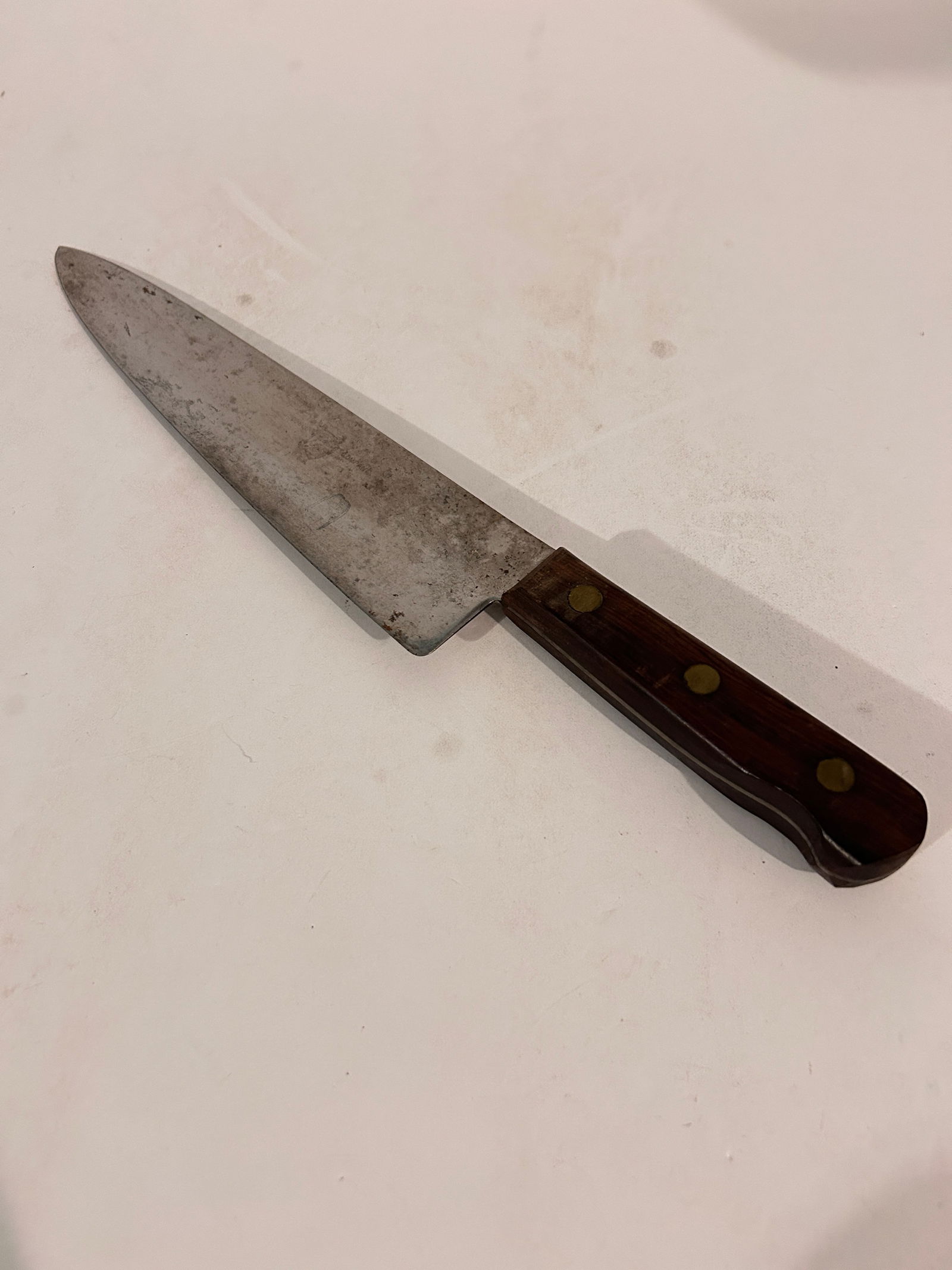 Vintage Stainless Chefs knife 10 1/2" Blade (1 of 4)