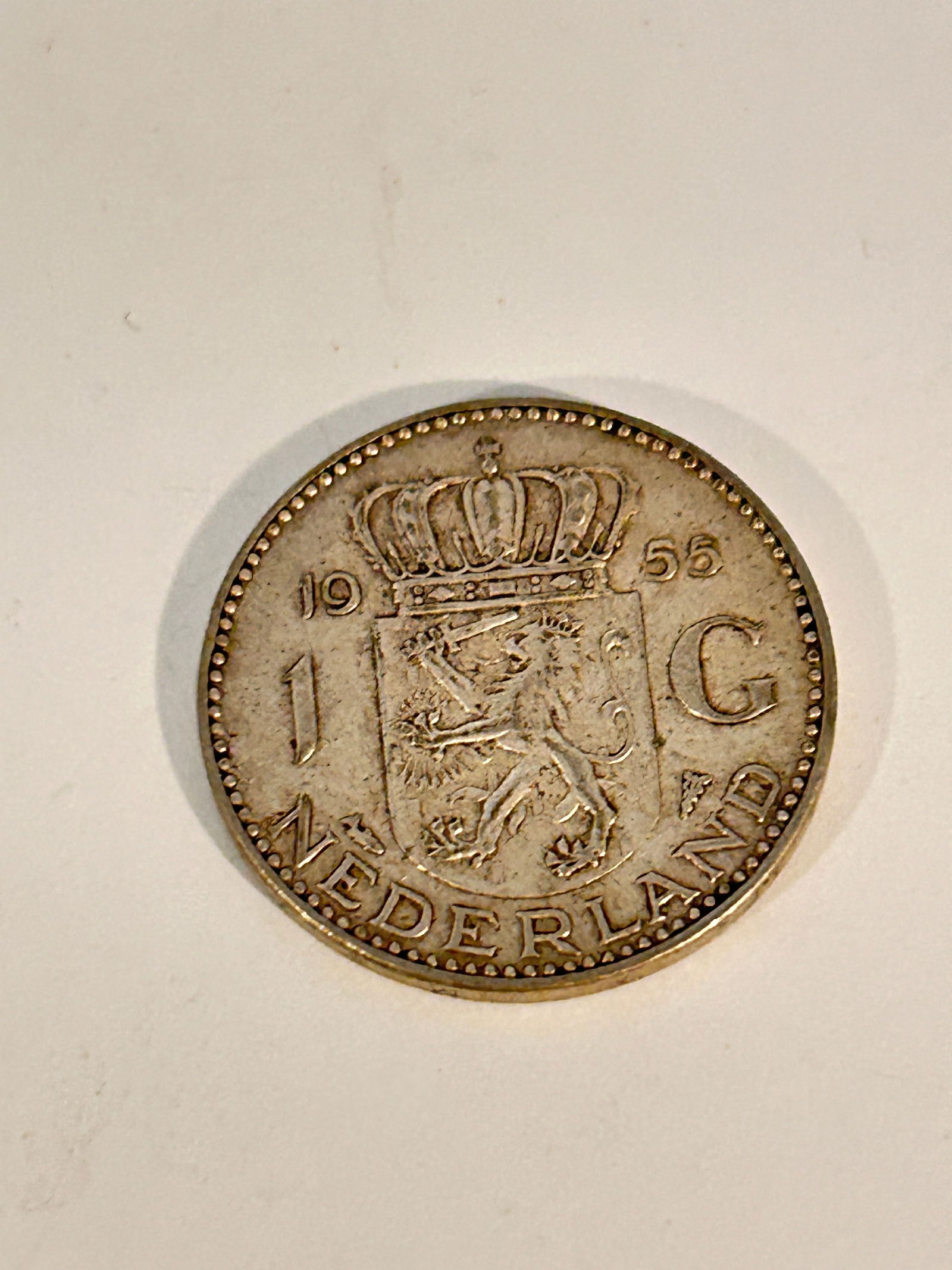 Netherlands 1955 1 Gulden Silver Coin (1 of 3)