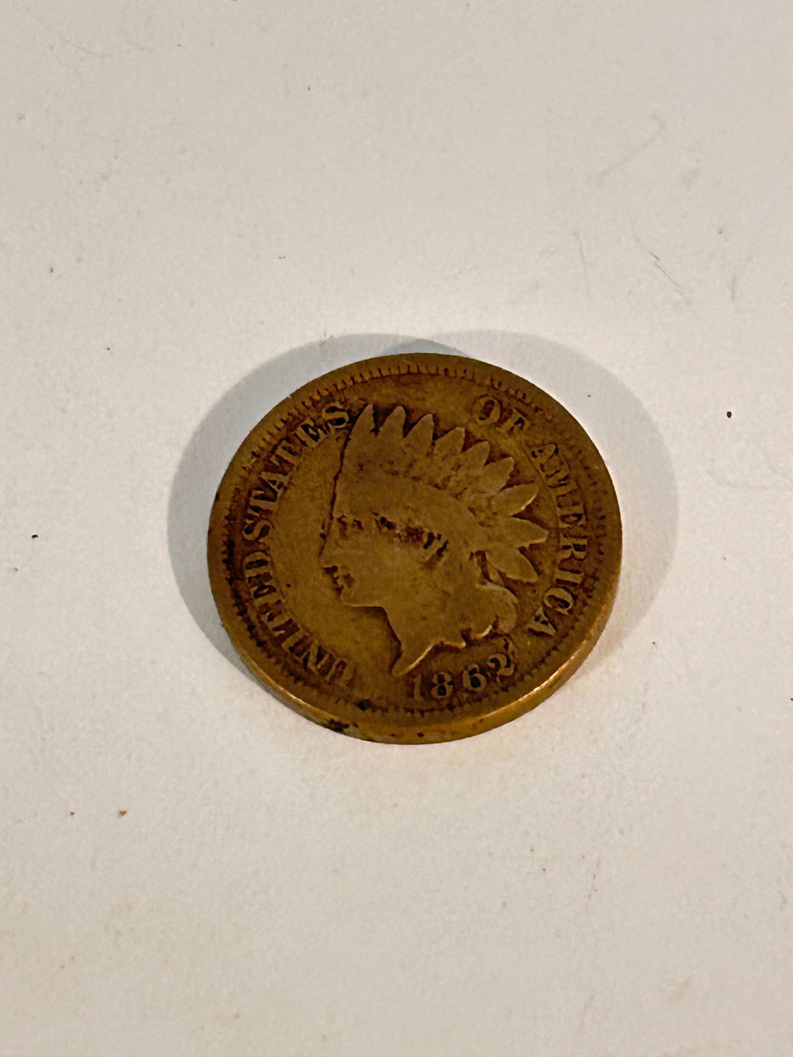 1862 Indian Head Penny US Coin (1 of 3)