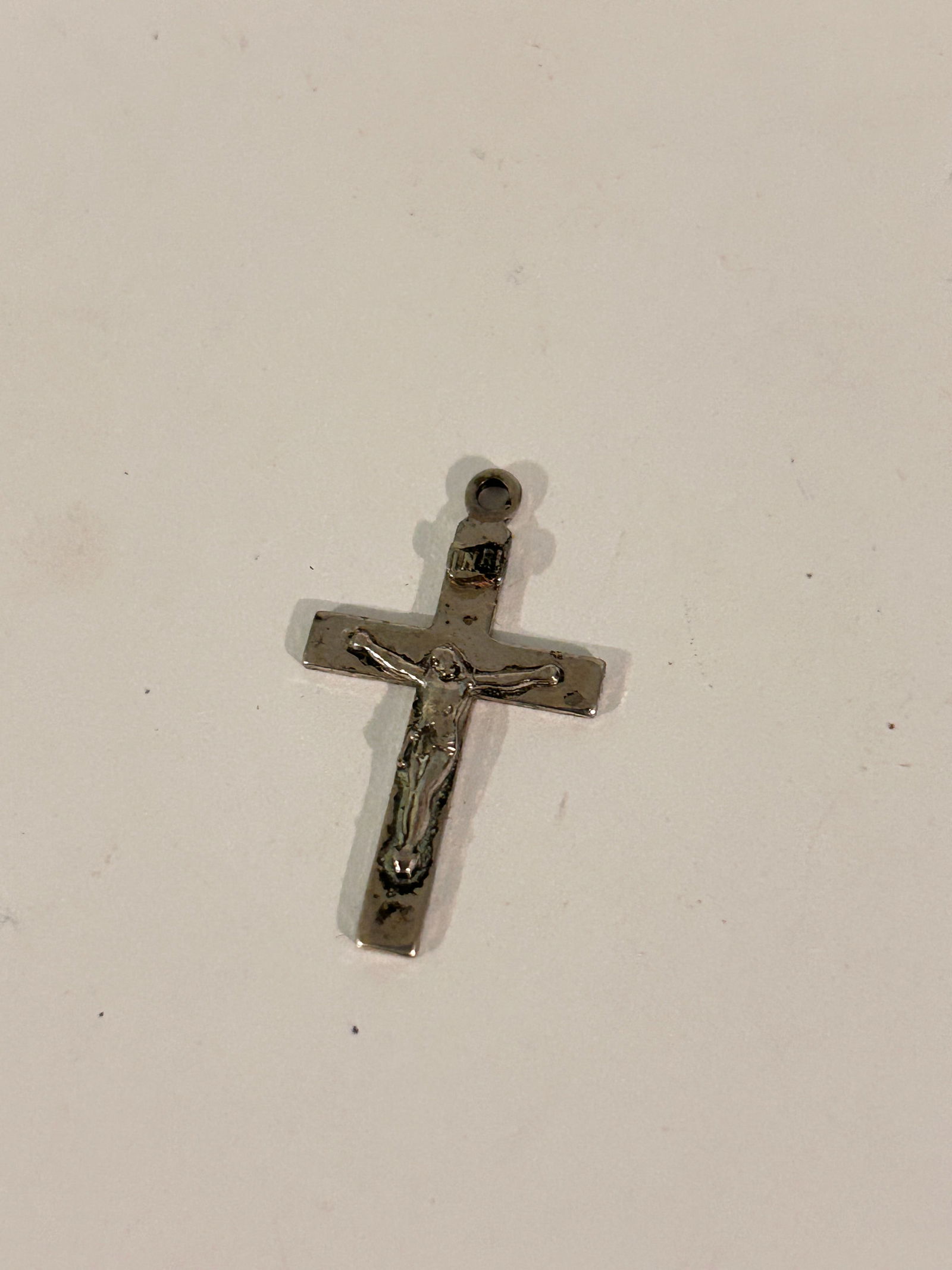 Sterling Silver Crucifix Cross Religious Pendant 1" (1 of 4)