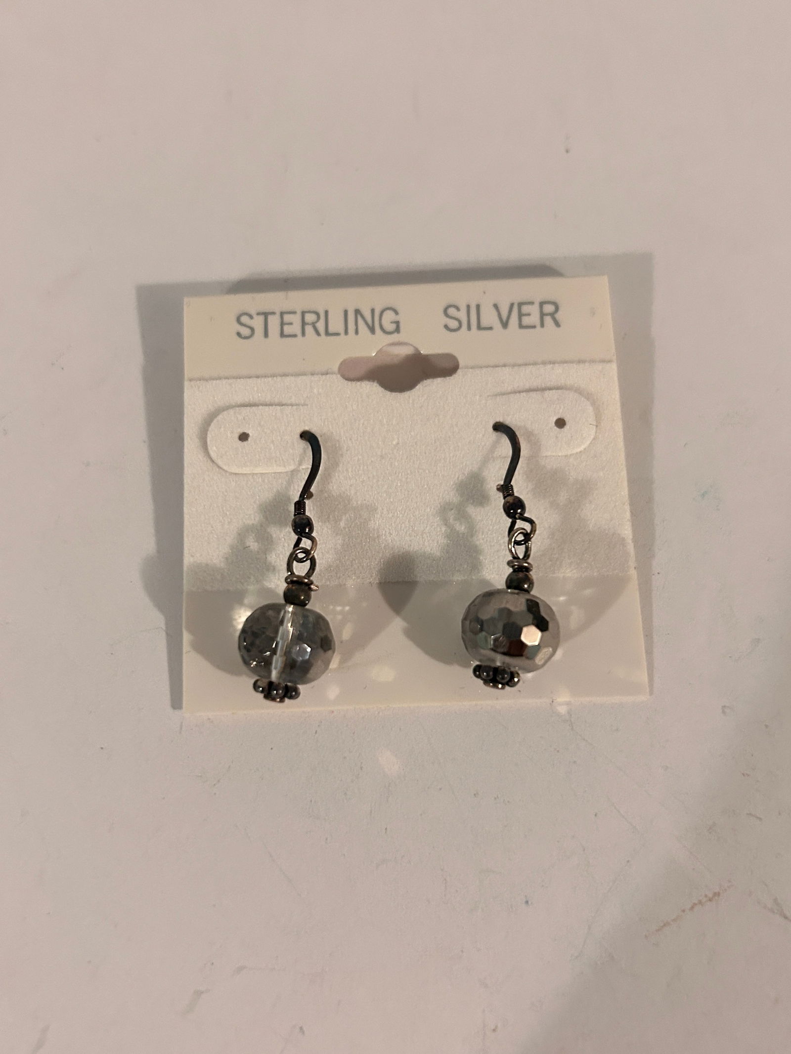 Vintage Sterling Silver Crystal Earrings (1 of 3)